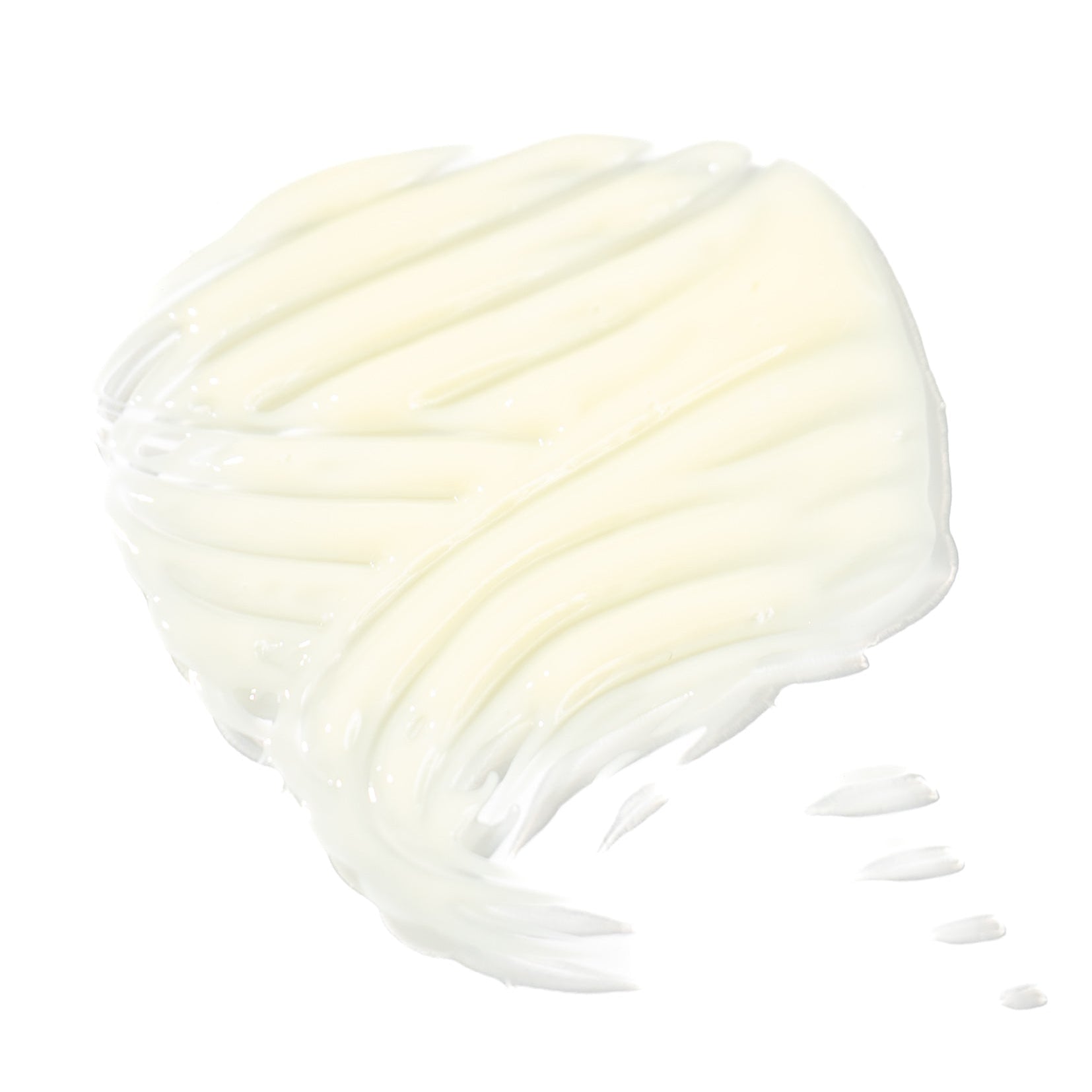 timeless complexion serum texture on white background 